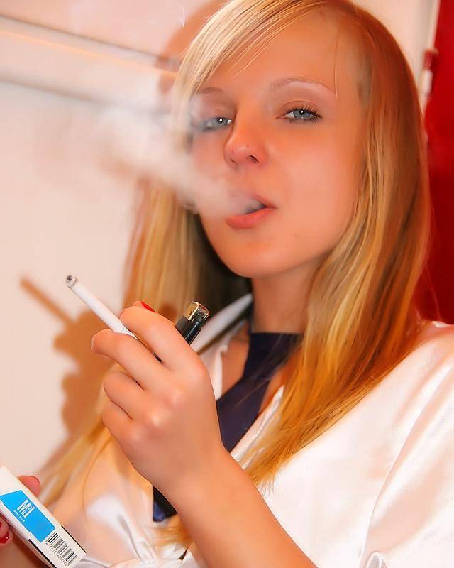 Smoking teen girl sucks huge dick and eating sperm 3 photo