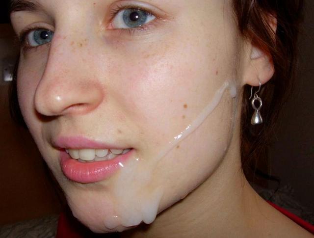 Lots of sperm on the girl's lips - porn photo 22 photo