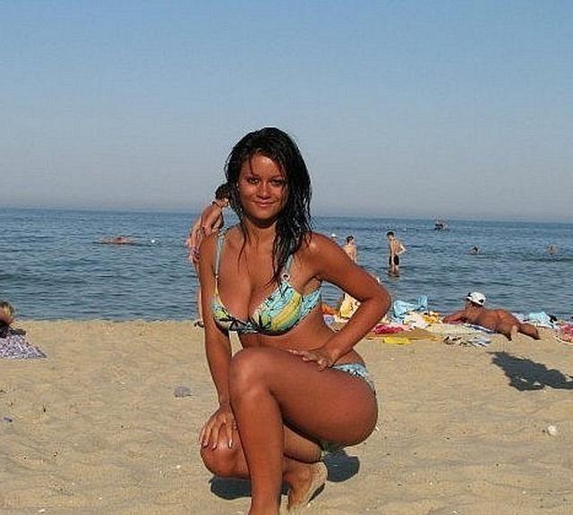 Sexy and shapely girls have fun at the beach 23 photo