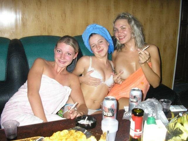 Entertainment beautiful college girls in sauna 10 photo