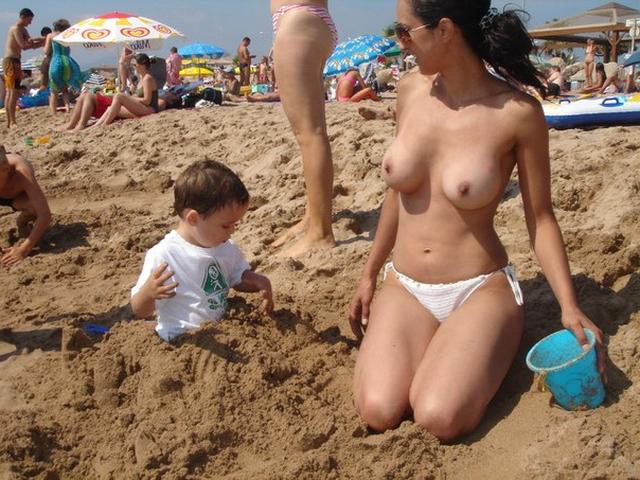 Slightly tipsy girls shoot panties on the beach 7 photo