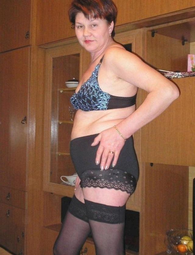 Drunk Grandma tried on sexy lingerie 6 photo