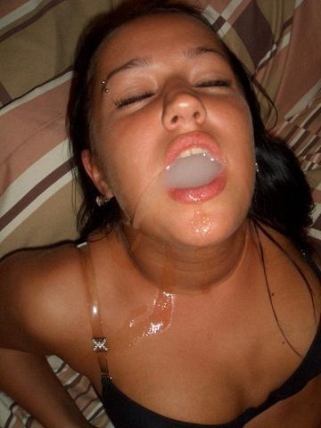 Guys doing powerful cumshots on the face their hot gf 21 photo