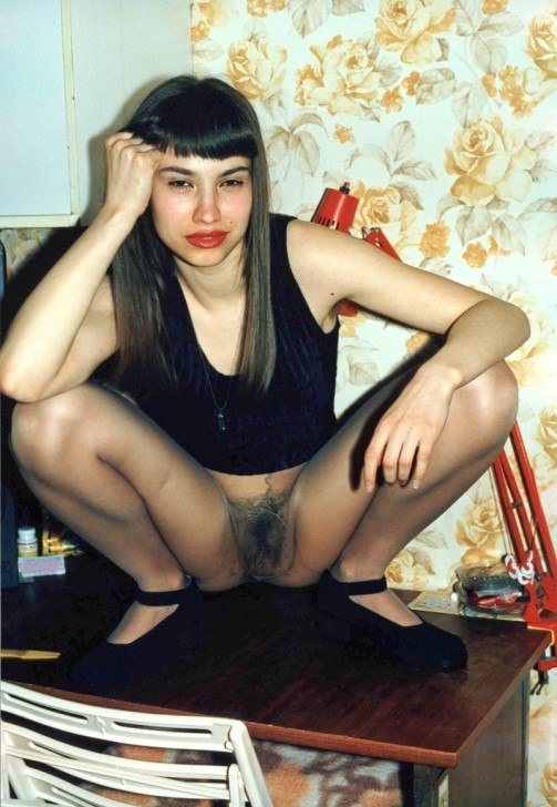 Wife with hairy pussy on photo of two decades ago 18 photo